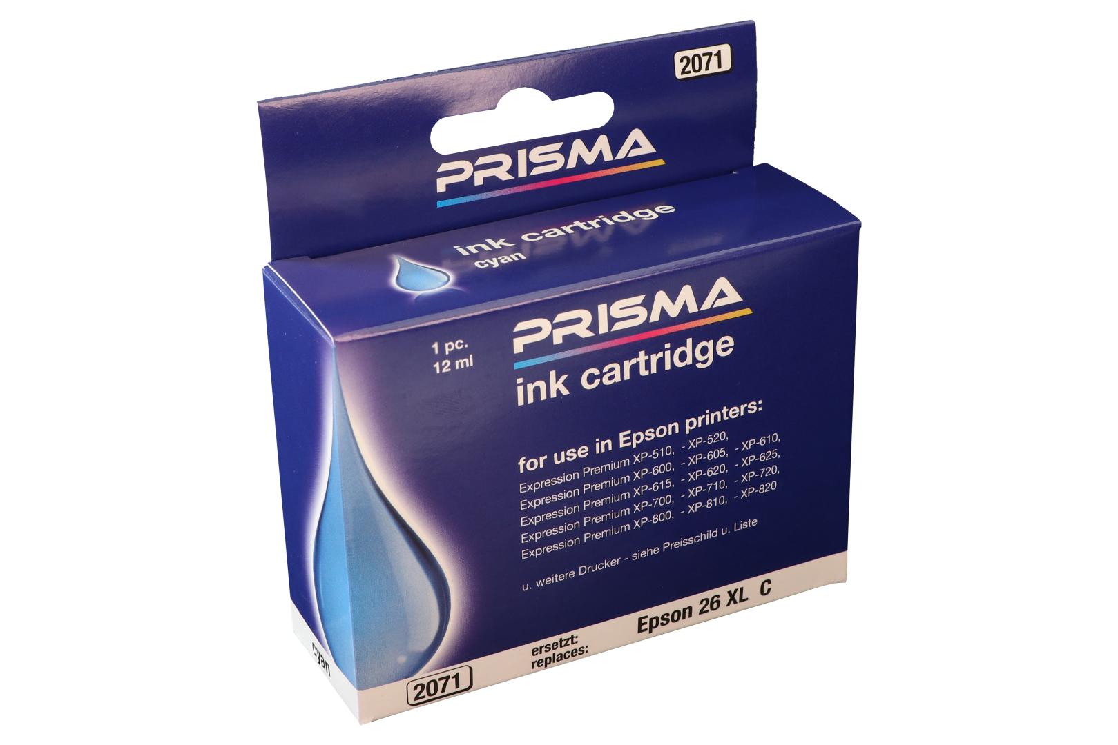 PRISMA 2071 Druckerpatrone für Epson Tintenstrahldrucker, cyan, 12 ml