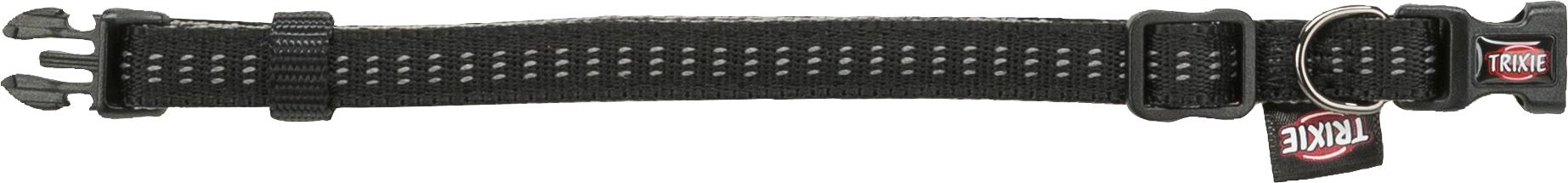 TRIXIE Softline Elegance Halsband, XS: 20–30 cm / 10 mm, schwarz / grafit