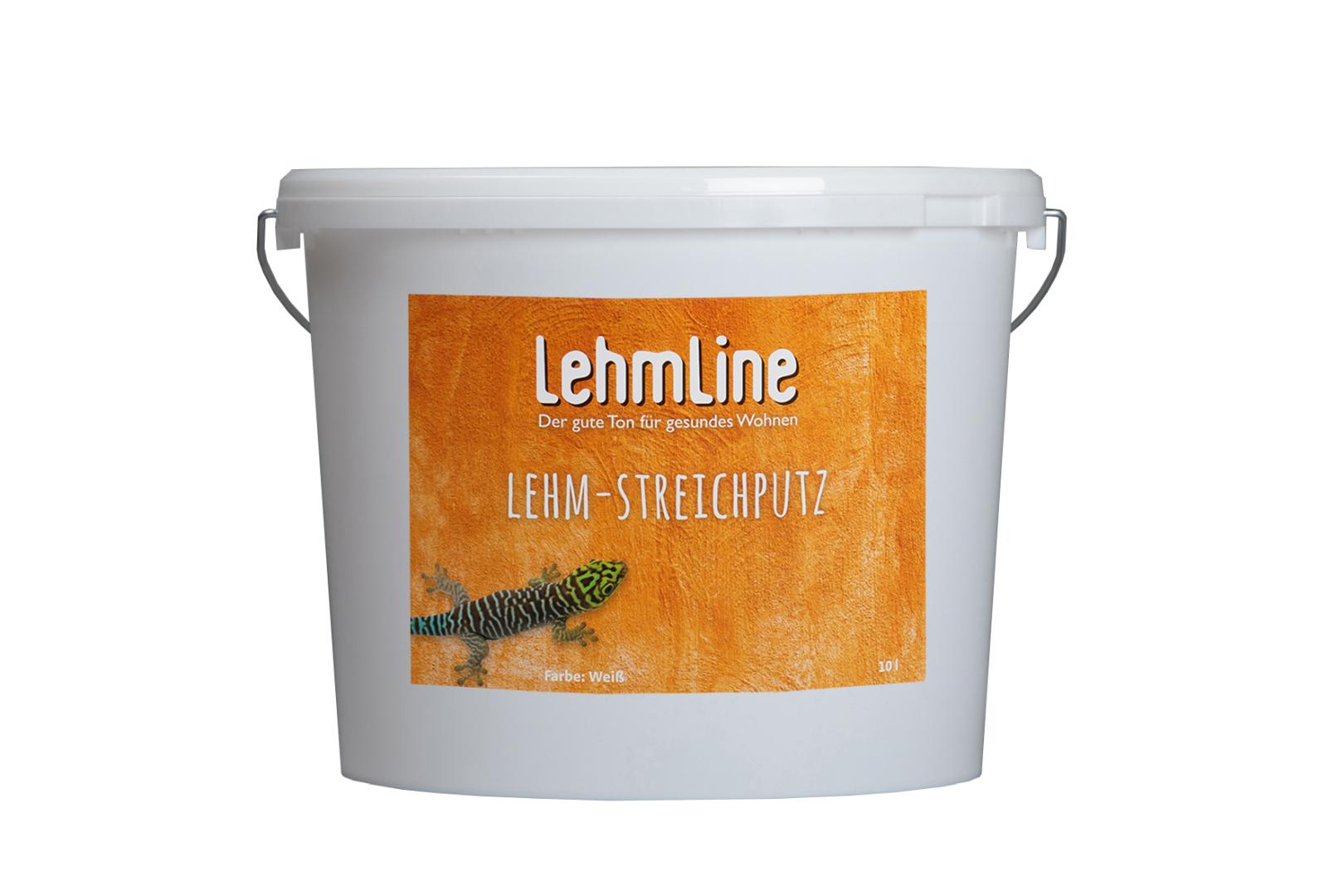 Hessler LehmLine Lehm-Streichputz, weiß, 24 Eimer à 10 l auf Palette