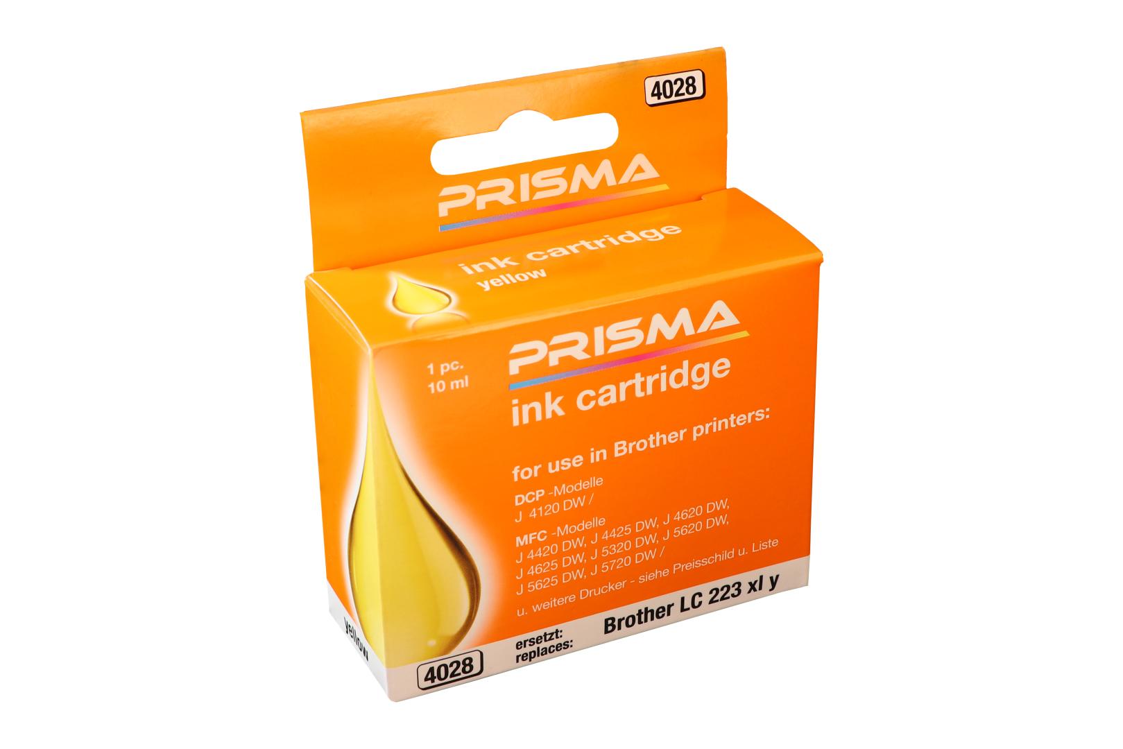 PRISMA 4028 Druckerpatrone für Brother Tintenstrahldrucker, yellow, 10 ml