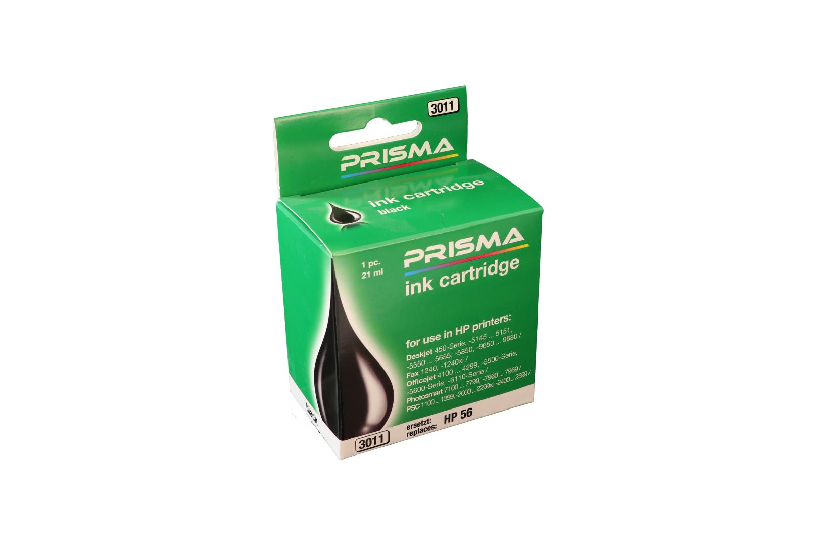 PRISMA 3011 Druckerpatrone für HP Tintenstrahldrucker, schwarz, 21 ml