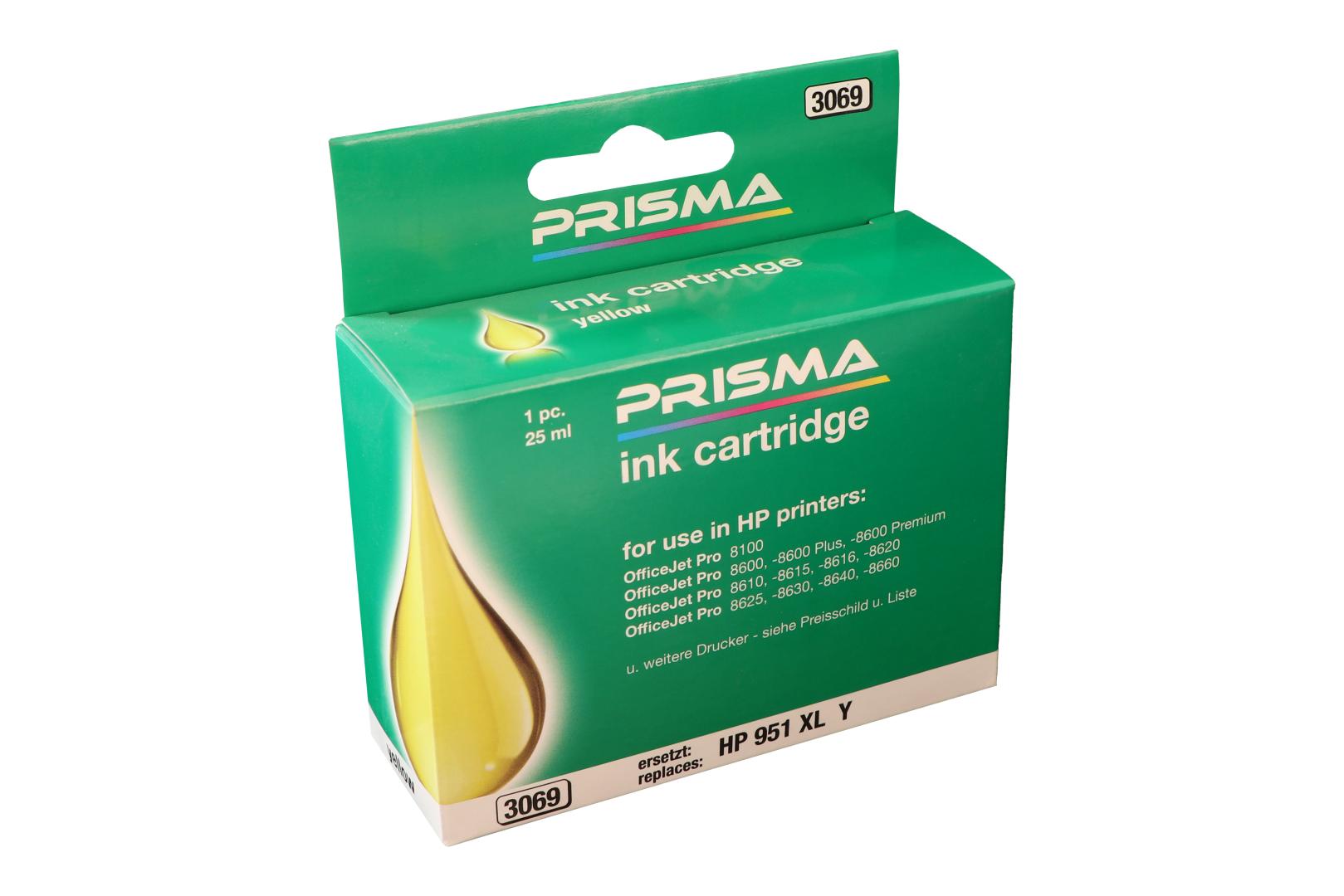 PRISMA 3069 Druckerpatrone für HP Tintenstrahldrucker, yellow, 25 ml