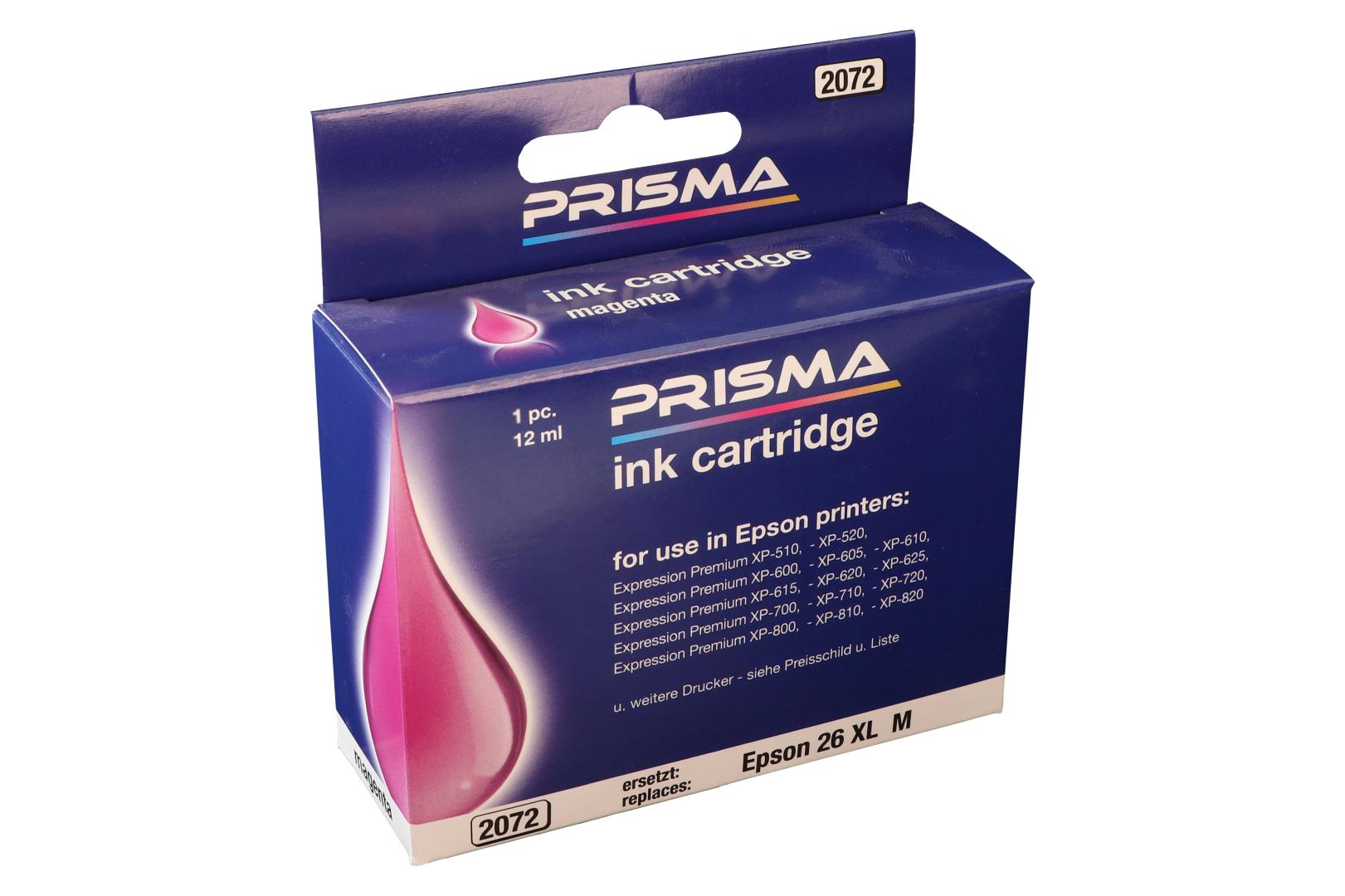 PRISMA 2072 Druckerpatrone für Epson Tintenstrahldrucker, magenta, 12 ml
