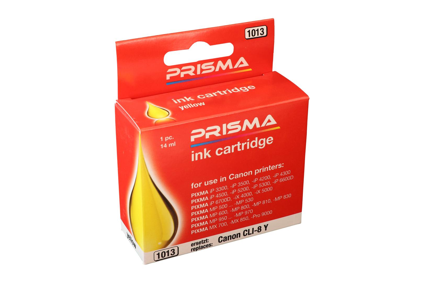 PRISMA 1013 Druckerpatrone für Canon Tintenstrahldrucker, yellow, 14 ml