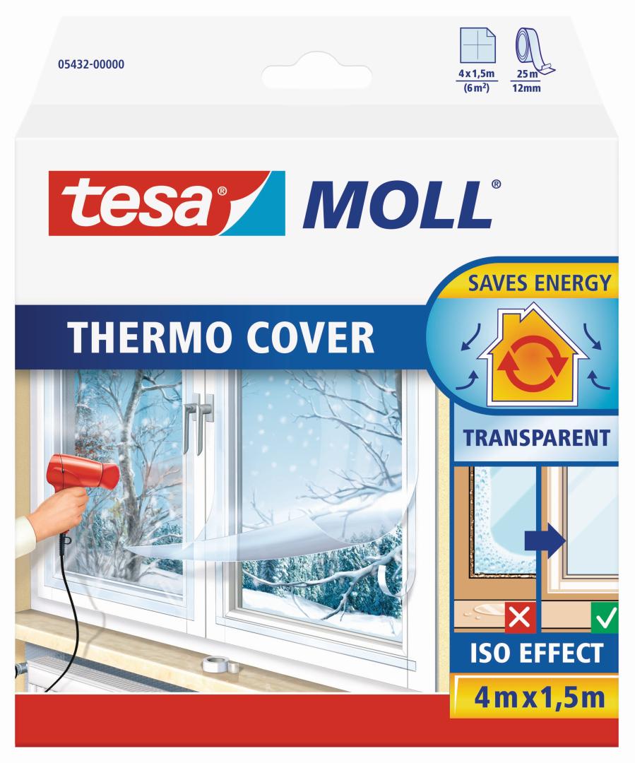 tesamoll Thermo Cover Fenster-Isolierfolie, 4 x 1,5 m