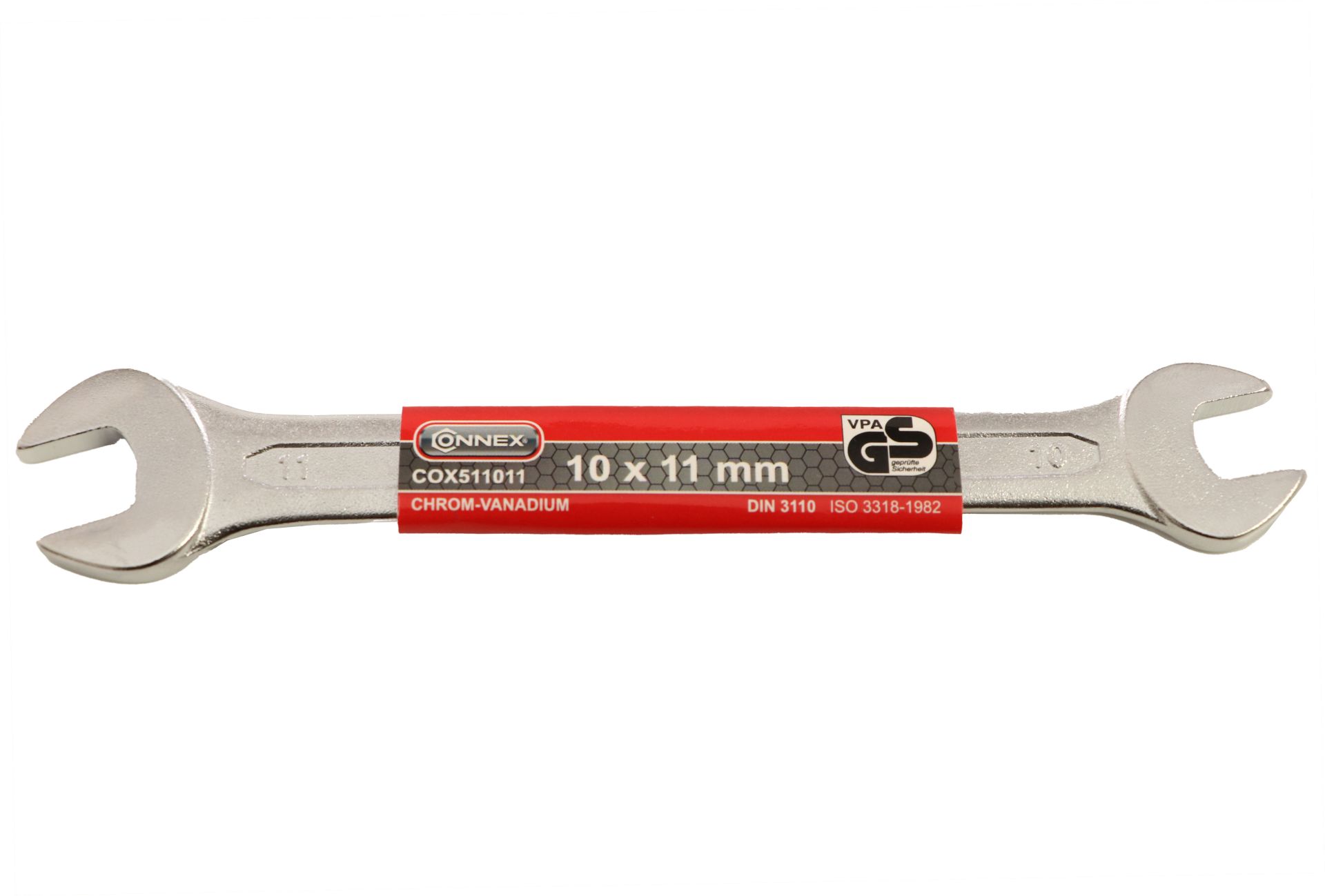 Conmetall Gabelschlüssel, Chrom-Vanadium-Stahl, 10 x 11 mm