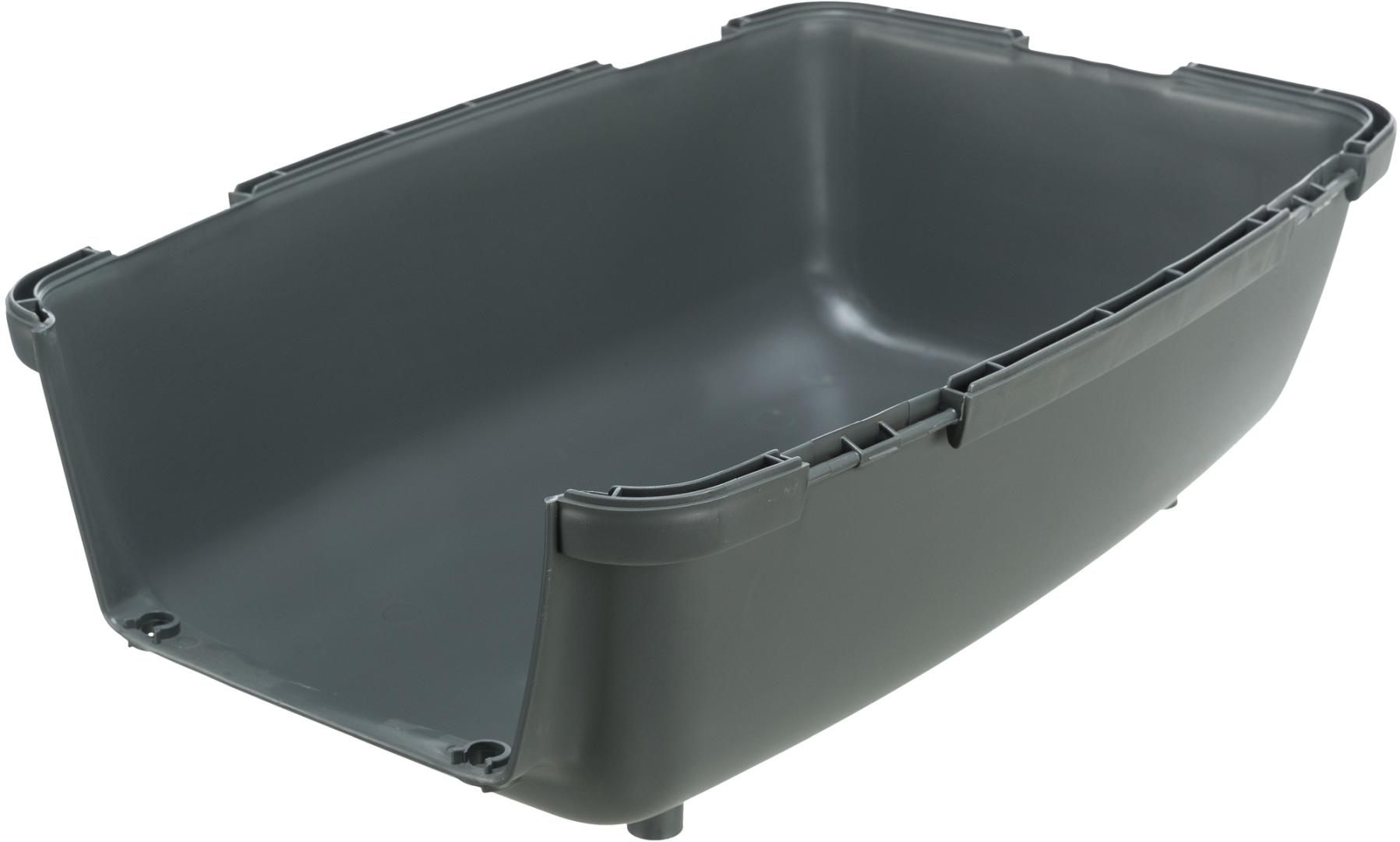 TRIXIE Be Eco Transportbox Capri 2, XS–S: 37 x 34 x 55 cm, anthrazit / grau-grün