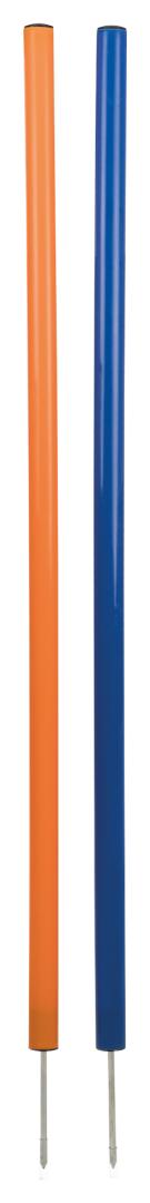 TRIXIE Fun Agility Slalom, Kunststoff, Ø 3 x 115 cm, 12 Stück, blau / orange