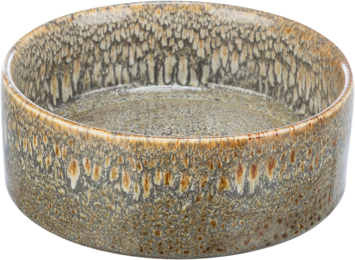 TRIXIE Napf, Keramik, 0,4 l / Ø 13 cm, braun