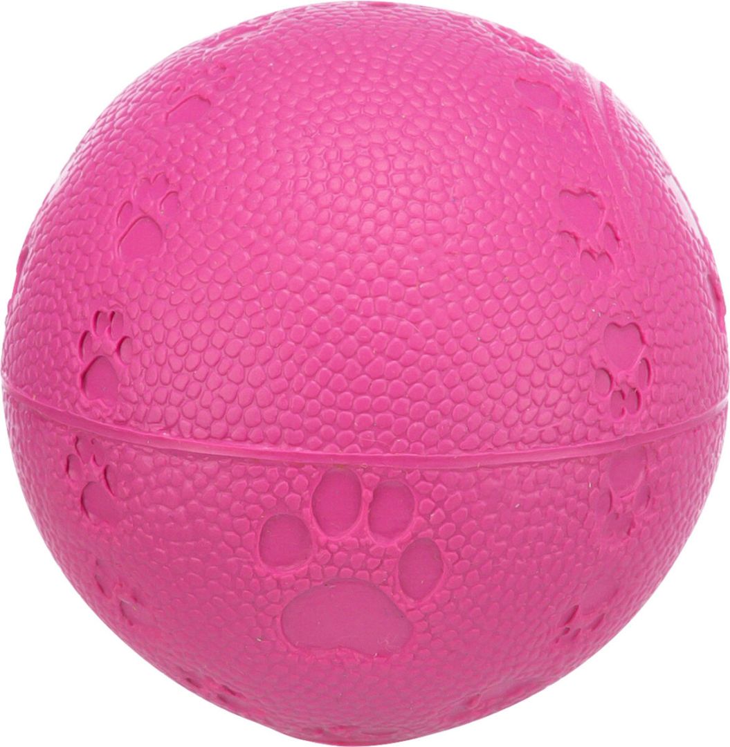 TRIXIE Ball, Naturgummi mit Pfotenmotiv, Ø 6 cm