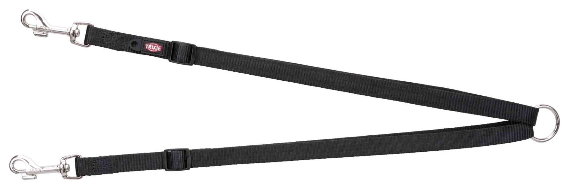 TRIXIE Premium Koppel, XS–M: 40–70 cm / 15 mm, schwarz