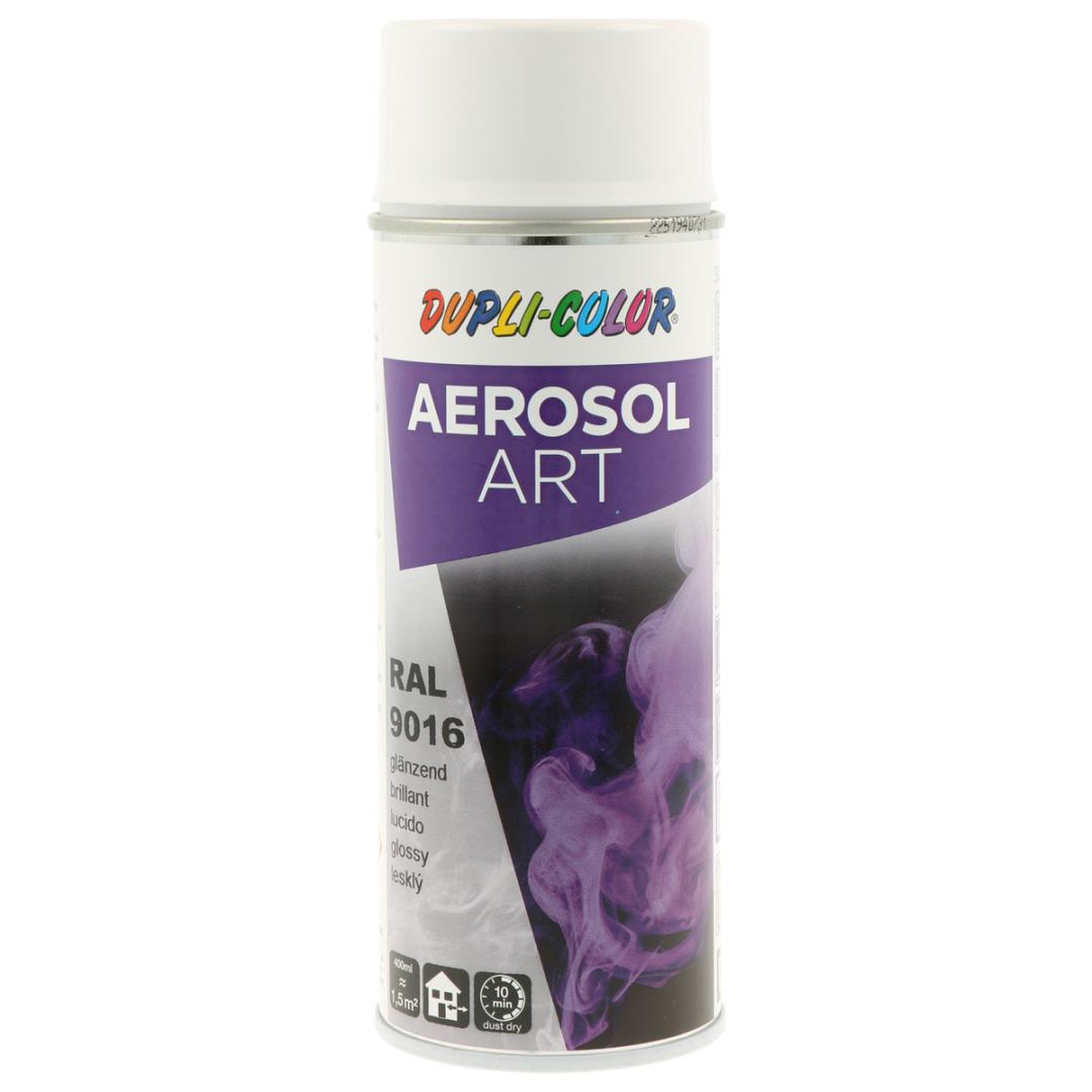 DUPLI-COLOR Aerosol Art RAL 9016 verkehrsweiss glanz, 400 ml