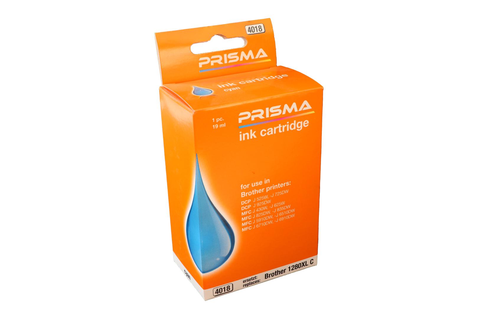 PRISMA 4018 Druckerpatrone für Brother Tintenstrahldrucker, cyan, 19 ml