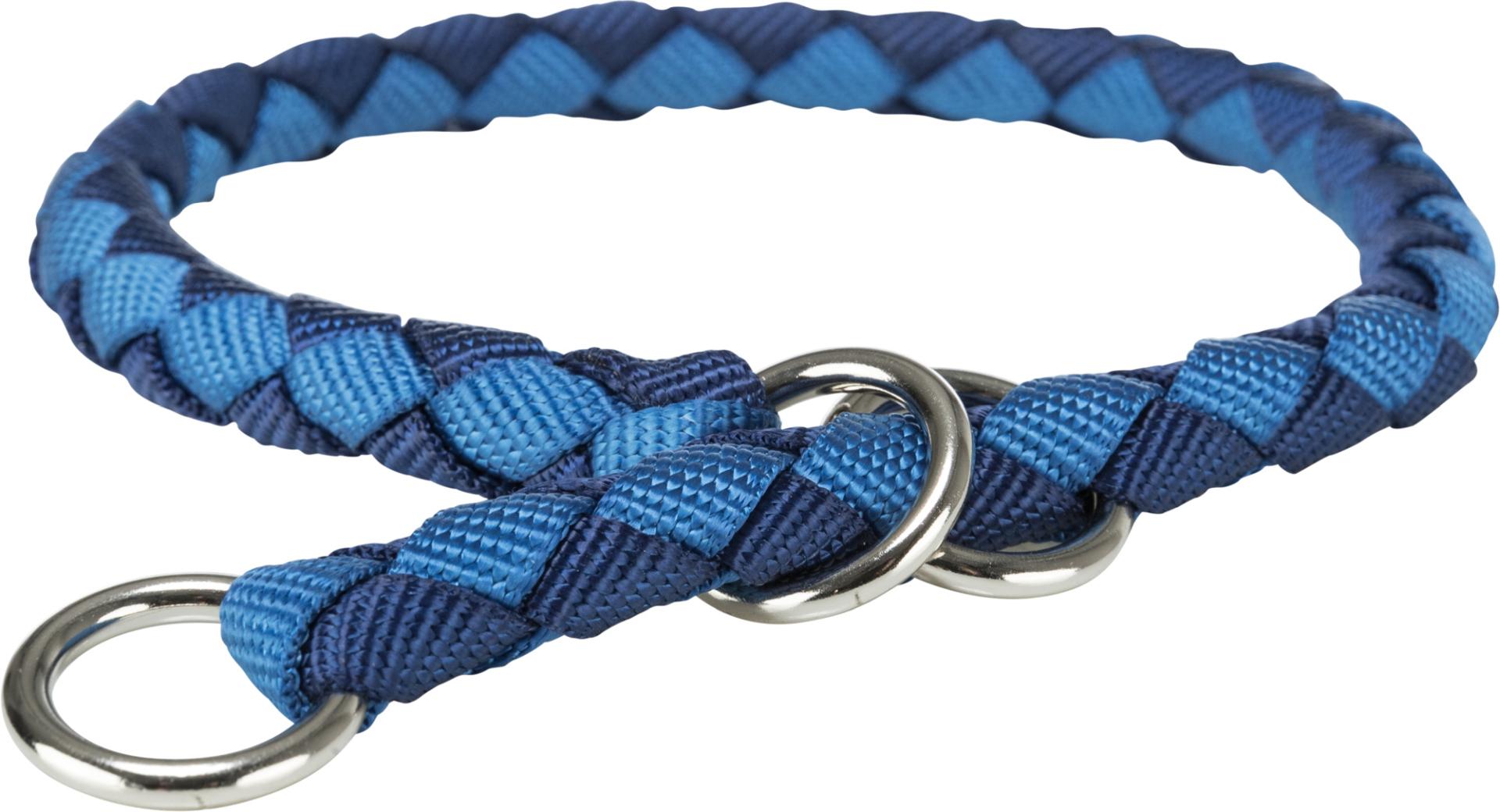TRIXIE Cavo Zug-Stopp-Halsband, L: 47–55 cm / Ø 18 mm, indigo / royalblau